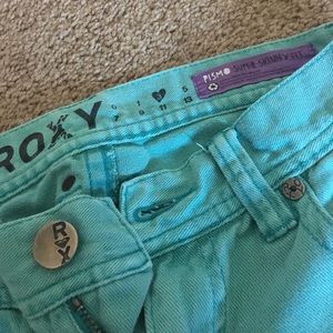 Roxy Pismo teal skinny jeans